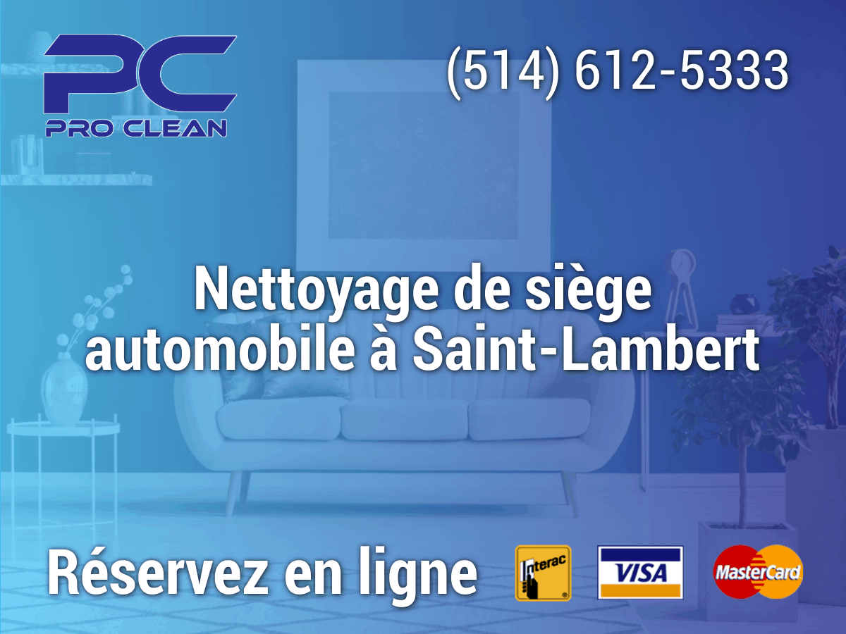 Read more about the article Nettoyage de siège automobile à Saint-Lambert