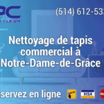 Nettoyage de tapis commercial à Notre-Dame-de-Grâce