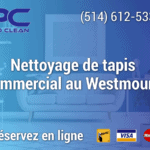 Nettoyage de tapis commercial à Westmount